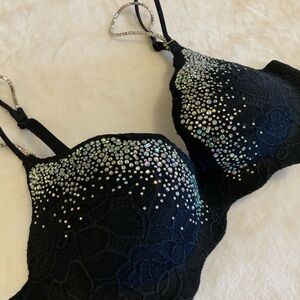 2007 Victoria's Secret LIMITED EDITION Very Sexy Crystal Wave Push Up Bra 34B